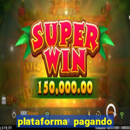 plataforma pagando bonus no cadastro